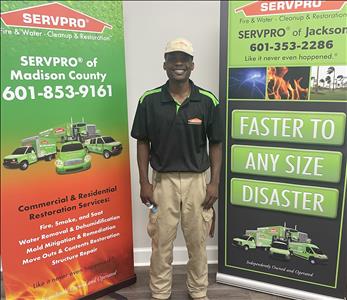 Donta', team member at SERVPRO of Jackson and Madison County