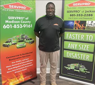 Tevin, team member at SERVPRO of Jackson and Madison County
