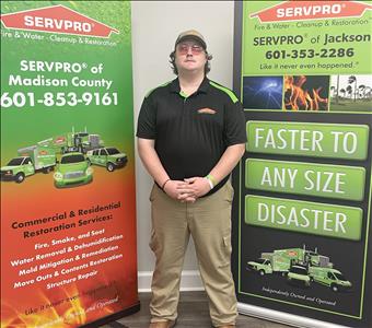 Justice, team member at SERVPRO of Jackson and Madison County